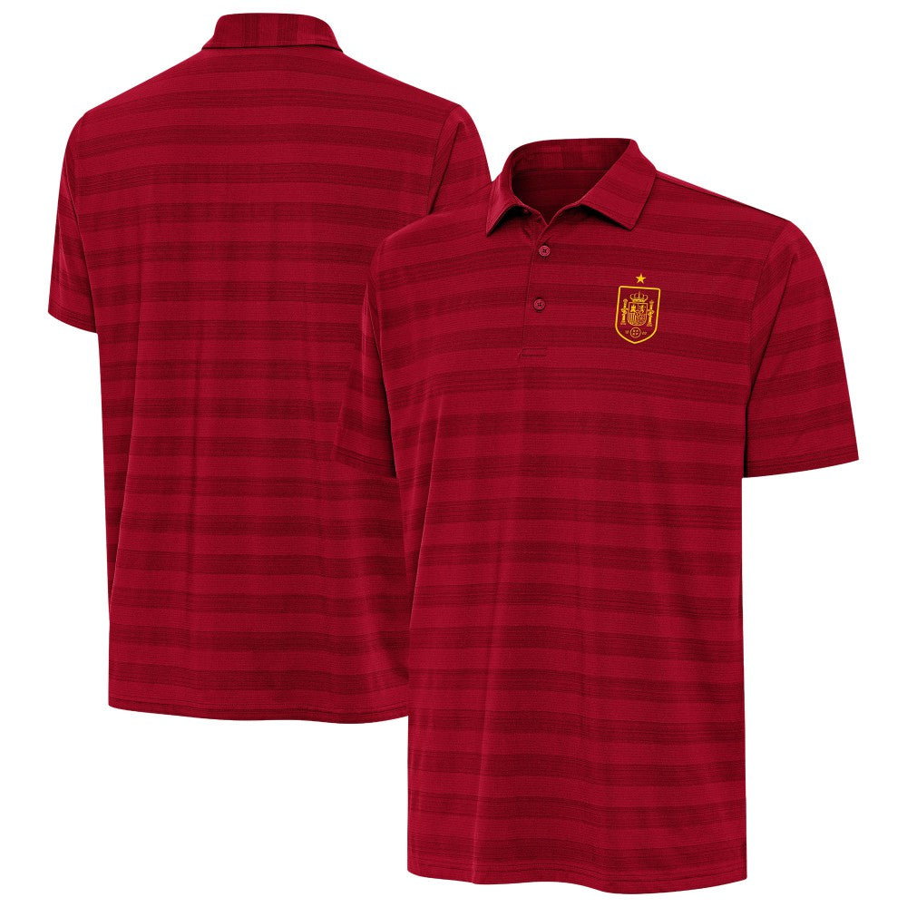 Spain National Team Antigua Channel Polo Red - FIFA World CUP