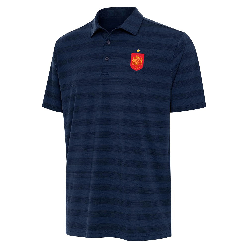 Spain National Team Antigua Channel Polo Navy - FIFA World CUP