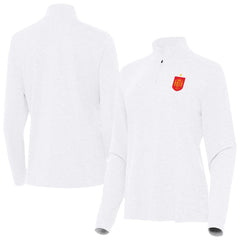 Spain National Team Antigua Women's Quarter-Zip Pullover White - FIFA World CUP