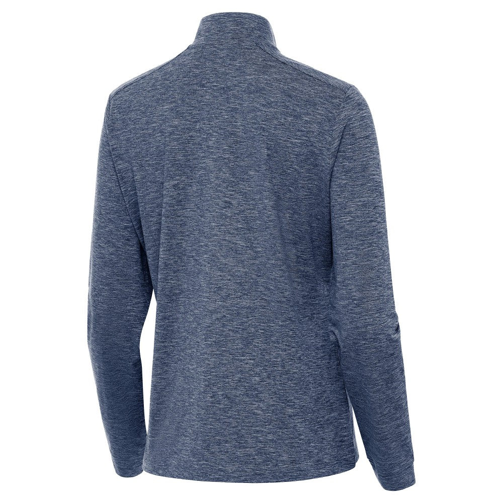 Spain National Team Antigua Women's Quarter-Zip Pullover Heather Navy - FIFA World CUP