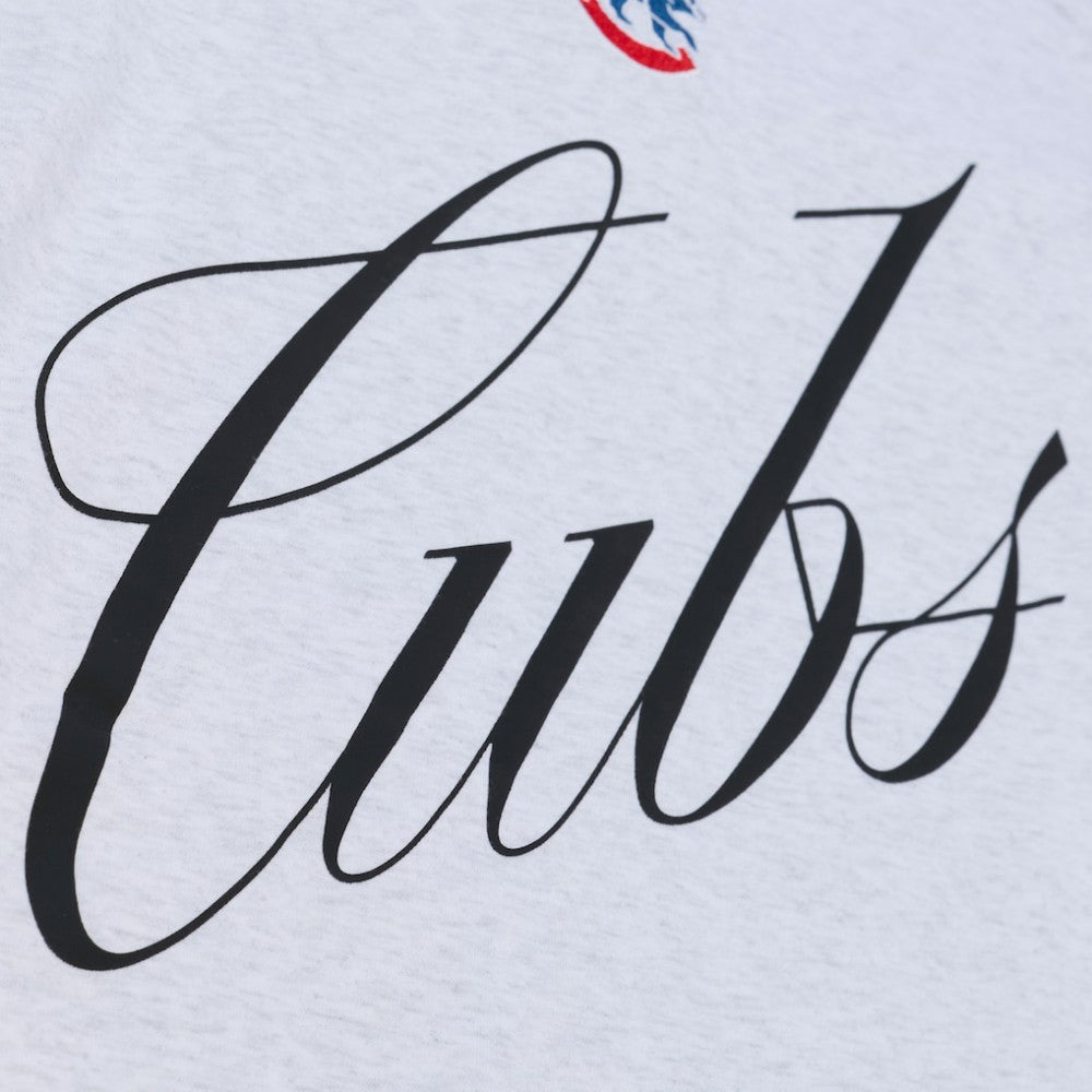 Chicago Cubs Mitchell & Ness Women's Script Cropped Boxy T-Shirt - MLB