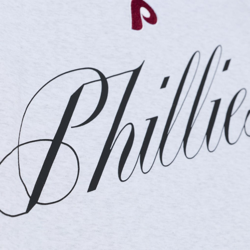 Philadelphia Phillies Mitchell & Ness Women's Script Cropped Boxy T-Shirt - MLB