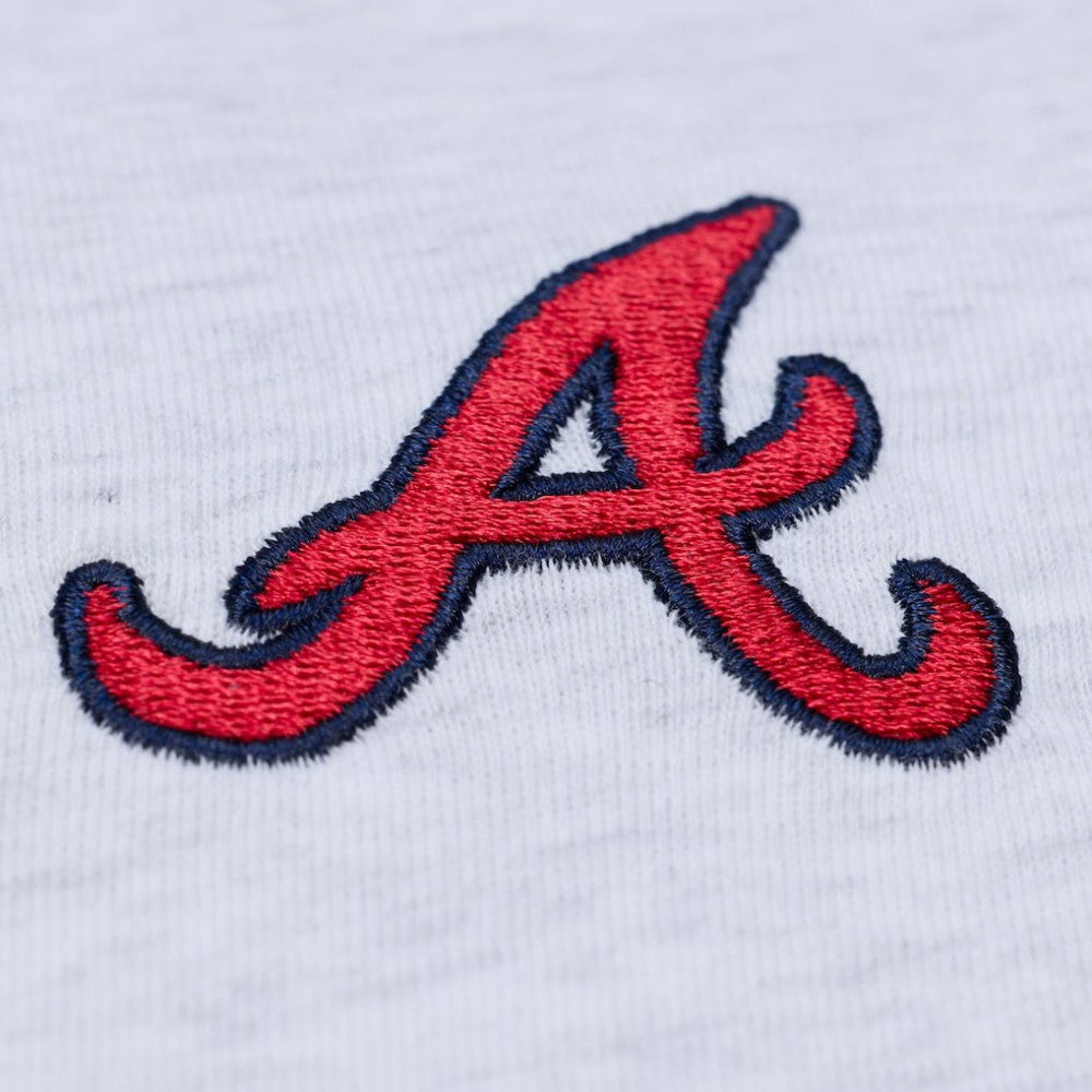 Atlanta Braves Mitchell & Ness Women's Script Cropped Boxy T-Shirt - MLB