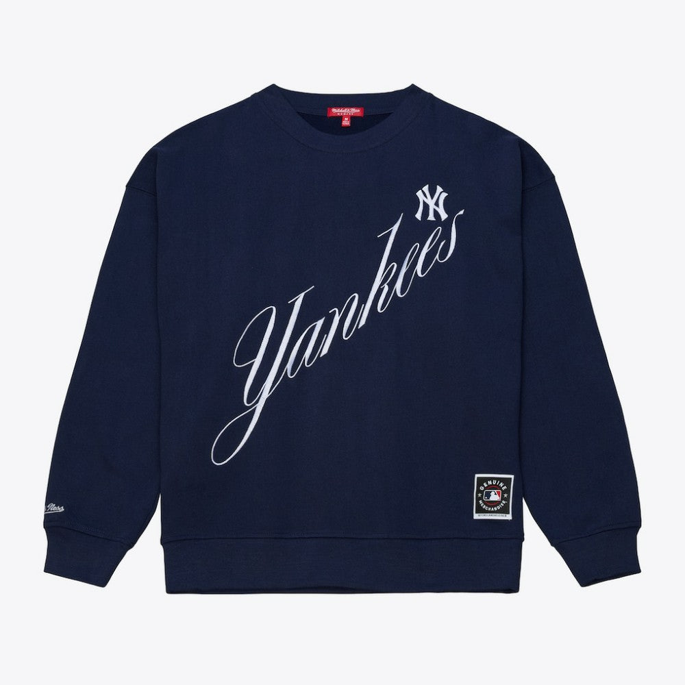 New York Yankees Mitchell & Ness Women's Script Sweatshirt - MLB