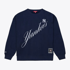 New York Yankees Mitchell & Ness Women's Script Sweatshirt - MLB
