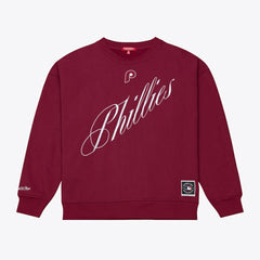 Philadelphia Phillies Mitchell & Ness Women's Script Sweatshirt - MLB
