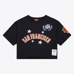 San Francisco Giants Mitchell & Ness Women's Pep Rally Cropped Boxy T-Shirt - MLB