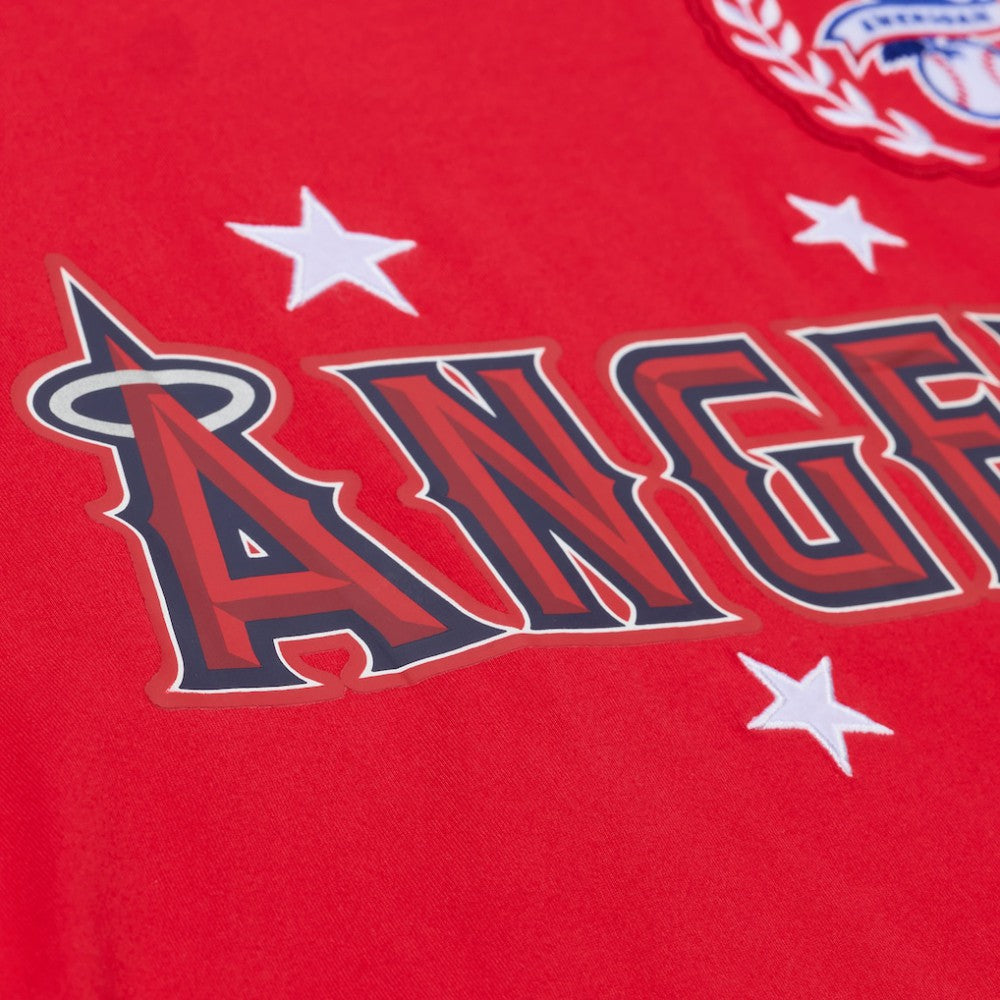 Los Angeles Angels Mitchell & Ness Women's Pep Rally Cropped Boxy T-Shirt - MLB