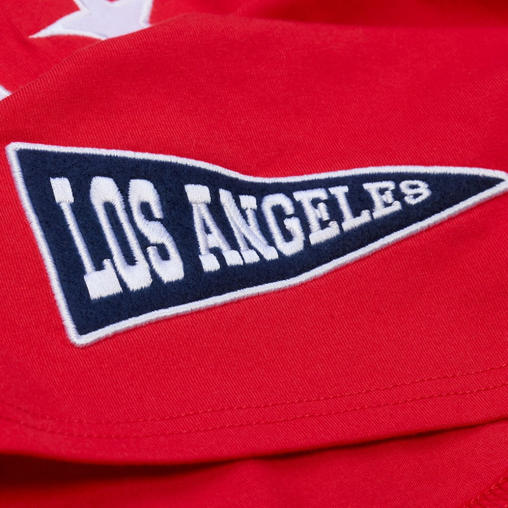 Los Angeles Angels Mitchell & Ness Women's Pep Rally Cropped Boxy T-Shirt - MLB