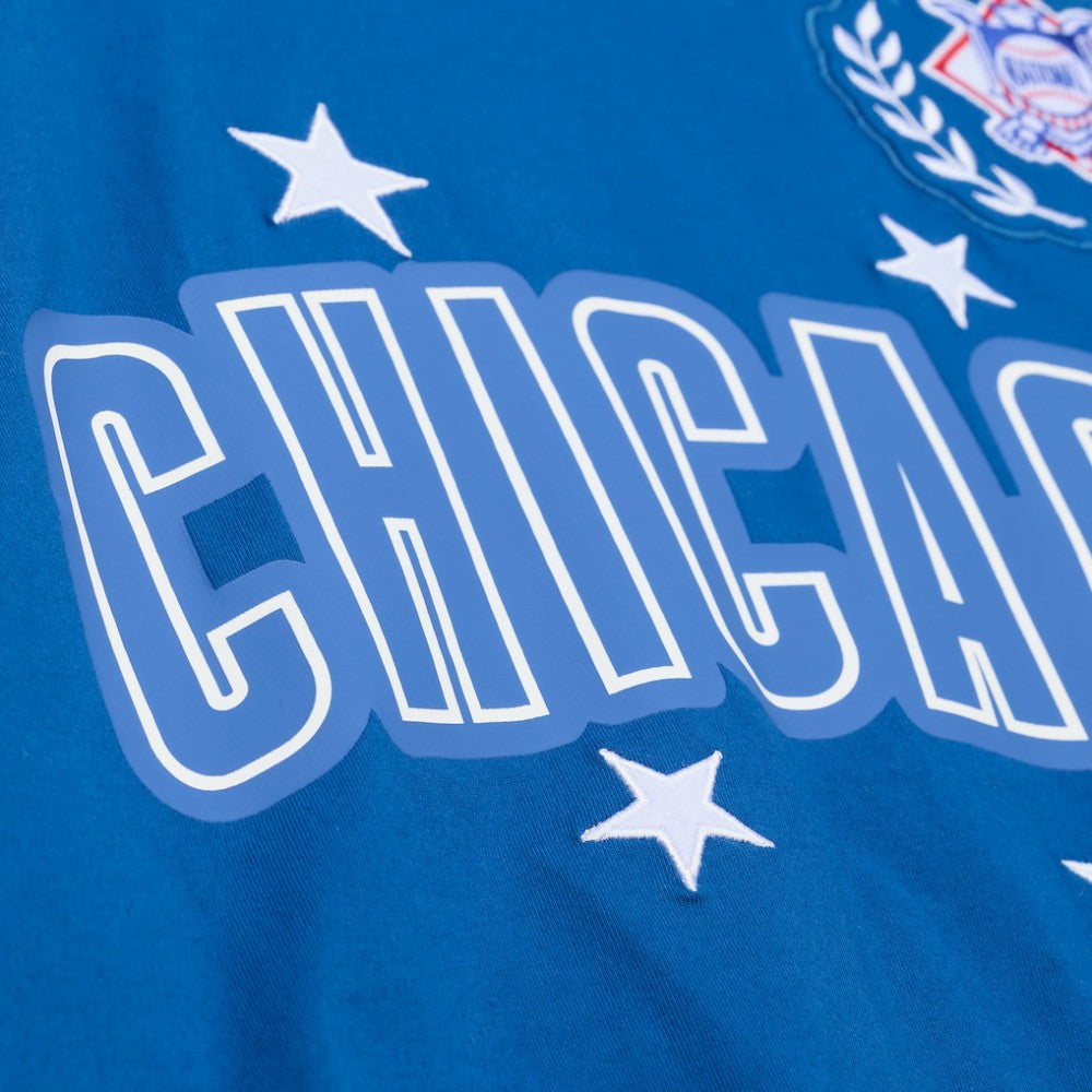 Chicago Cubs Mitchell & Ness Women's Pep Rally Cropped Boxy T-Shirt - MLB