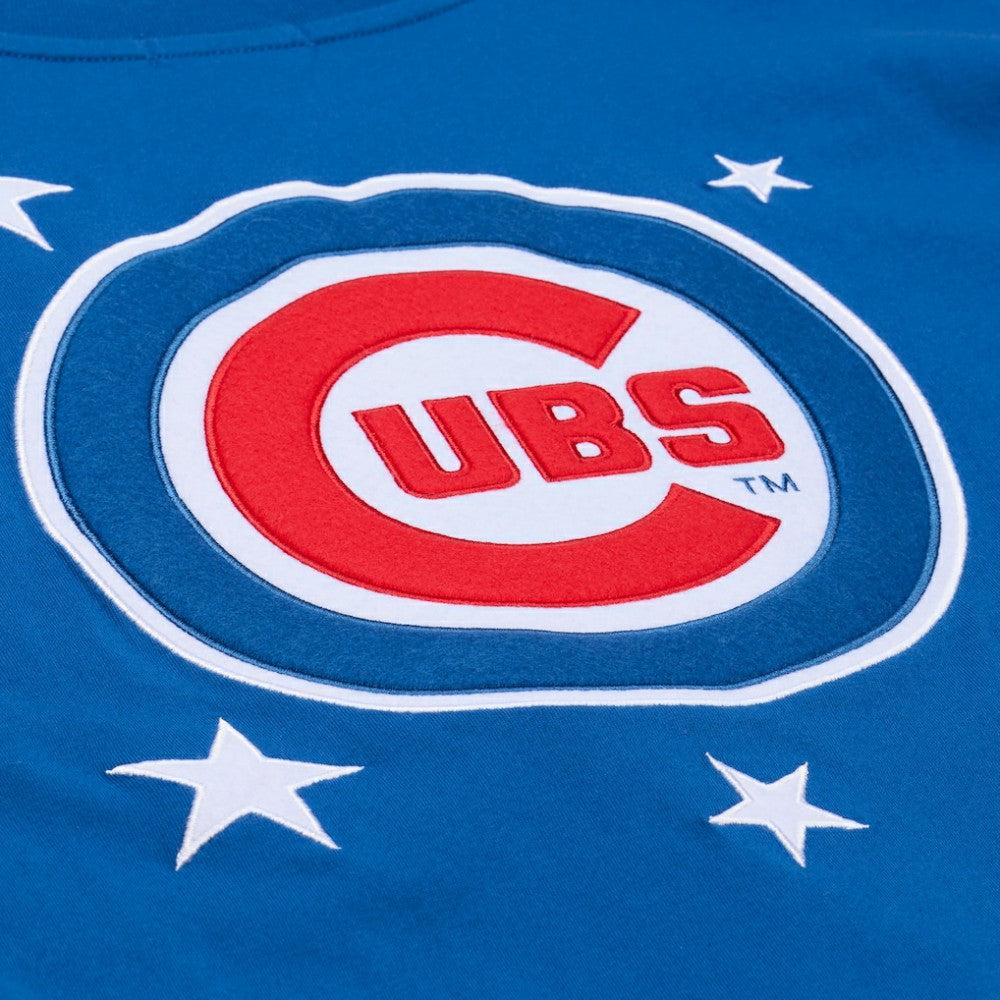 Chicago Cubs Mitchell & Ness Women's Pep Rally Cropped Boxy T-Shirt - MLB