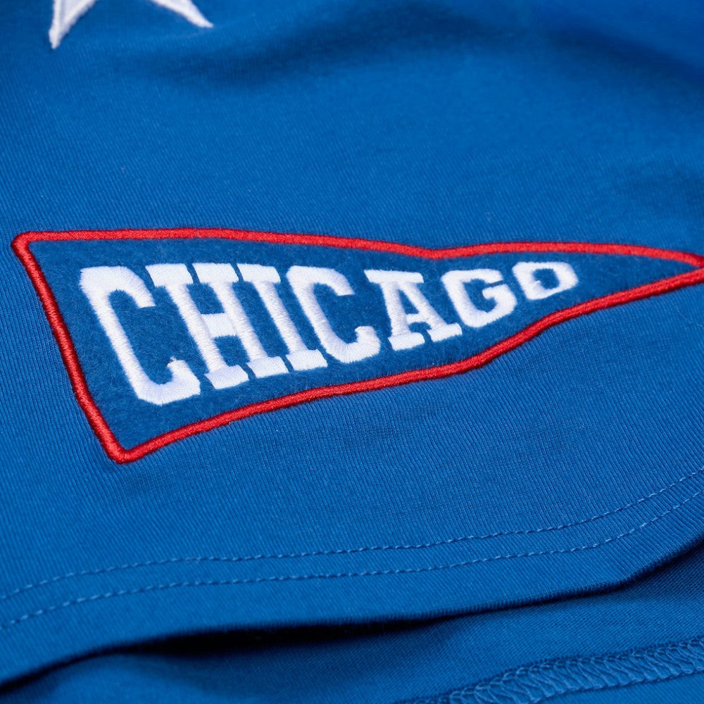 Chicago Cubs Mitchell & Ness Women's Pep Rally Cropped Boxy T-Shirt - MLB