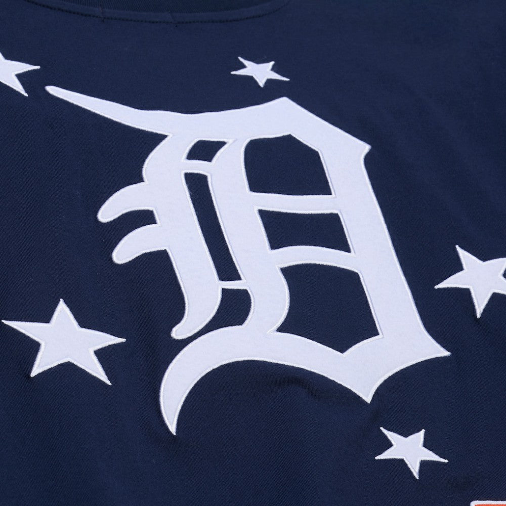Detroit Tigers Mitchell & Ness Women's Pep Rally Cropped Boxy T-Shirt - MLB