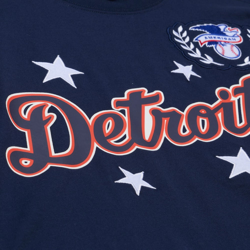 Detroit Tigers Mitchell & Ness Women's Pep Rally Cropped Boxy T-Shirt - MLB