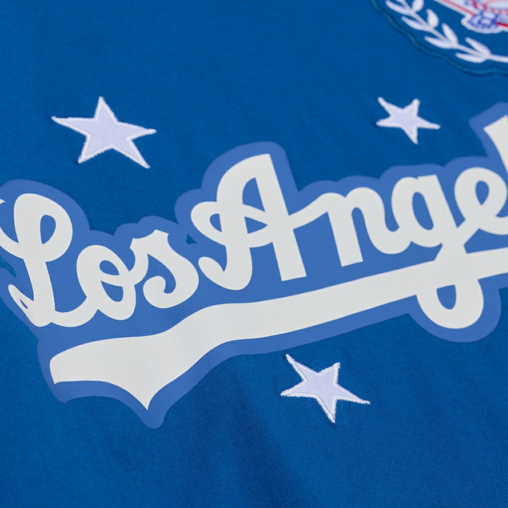 Los Angeles Dodgers Mitchell & Ness Women's Pep Rally Cropped Boxy T-Shirt - MLB