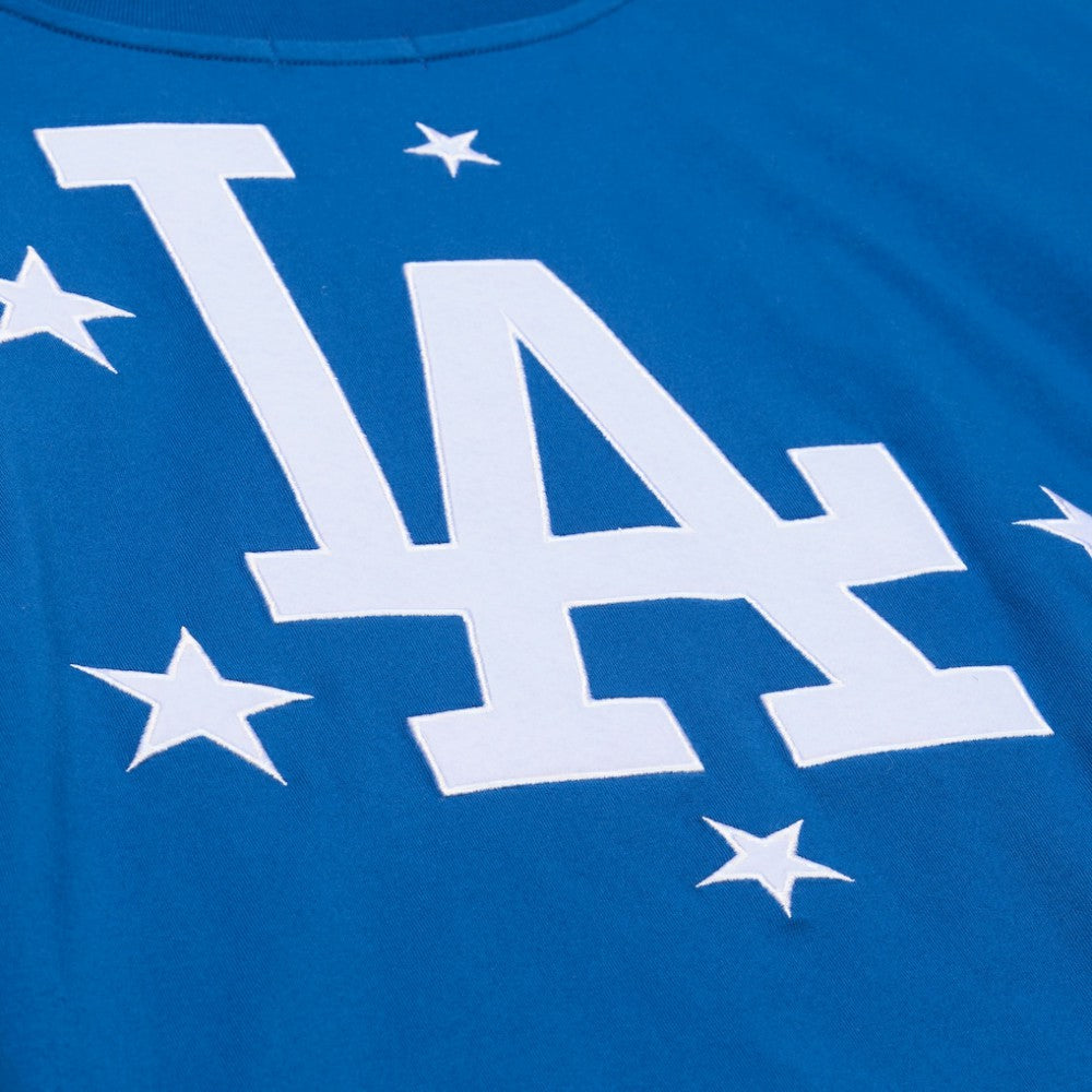 Los Angeles Dodgers Mitchell & Ness Women's Pep Rally Cropped Boxy T-Shirt - MLB
