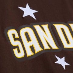 San Diego Padres Mitchell & Ness Women's Pep Rally Cropped Boxy T-Shirt - MLB