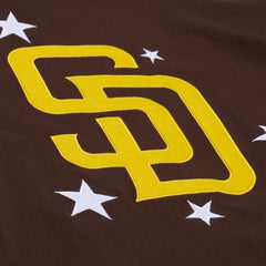 San Diego Padres Mitchell & Ness Women's Pep Rally Cropped Boxy T-Shirt - MLB