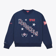 Washington Nationals Mitchell & Ness Women's Pep Rally Sweatshirt - MLB