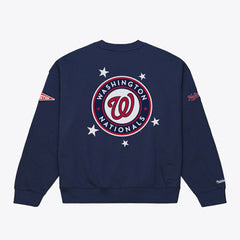 Washington Nationals Mitchell & Ness Women's Pep Rally Sweatshirt - MLB