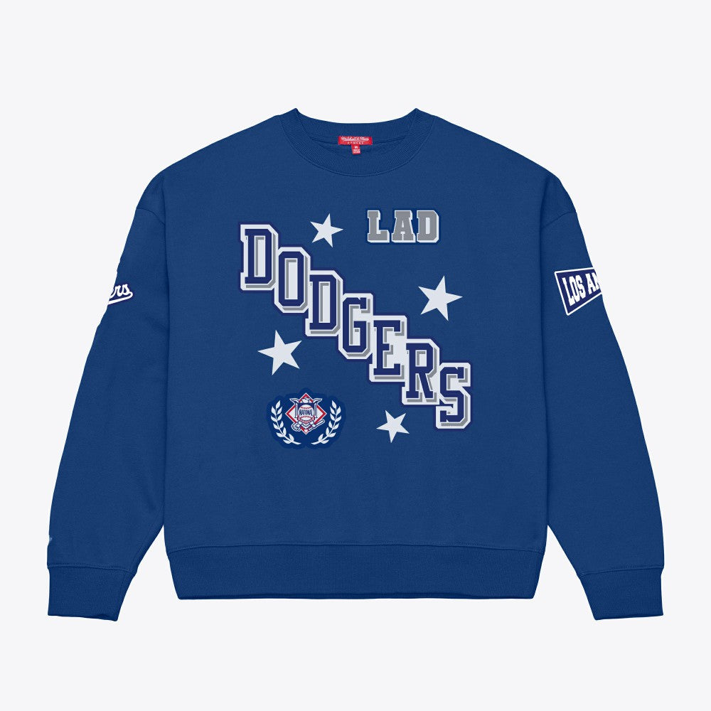 Los Angeles Dodgers Mitchell & Ness Women's Pep Rally Sweatshirt - MLB