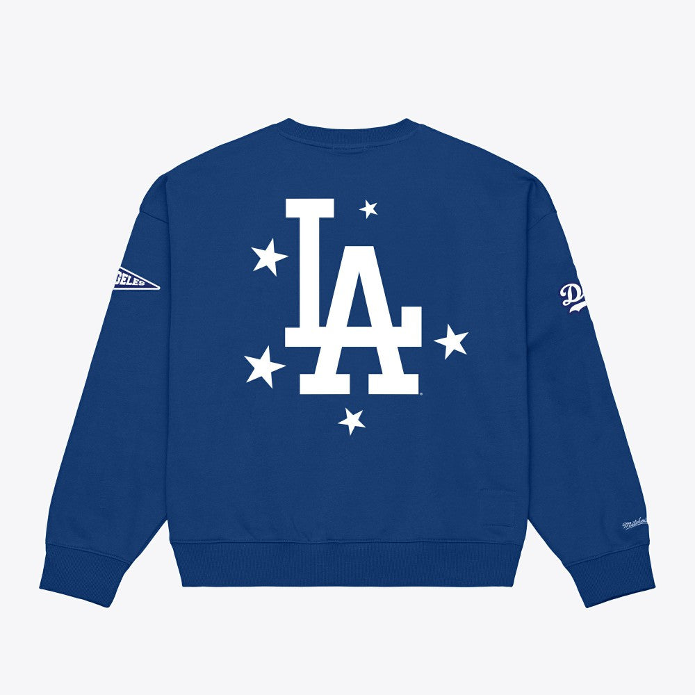 Los Angeles Dodgers Mitchell & Ness Women's Pep Rally Sweatshirt - MLB