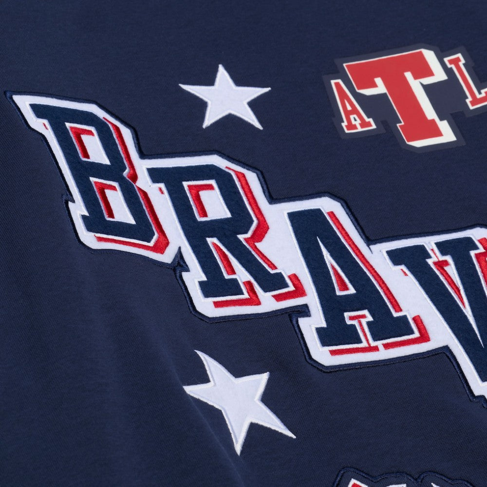 Atlanta Braves Mitchell & Ness Women's Pep Rally Sweatshirt - MLB