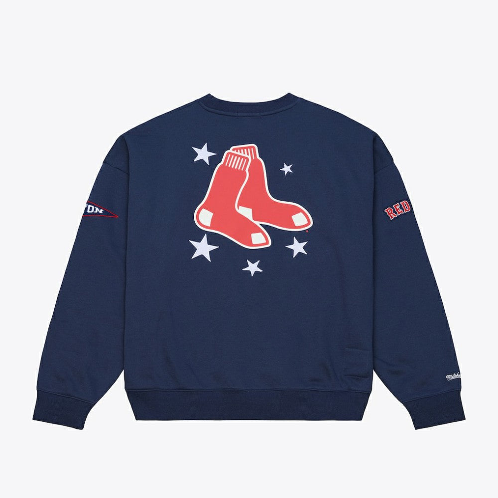 Boston Red Sox Mitchell & Ness Women's Pep Rally Sweatshirt - MLB