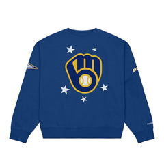 Milwaukee Brewers Mitchell & Ness Women's Pep Rally Sweatshirt - MLB