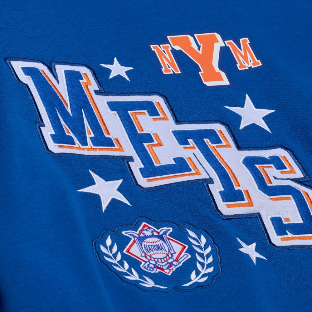 New York Mets Mitchell & Ness Women's Pep Rally Sweatshirt - MLB