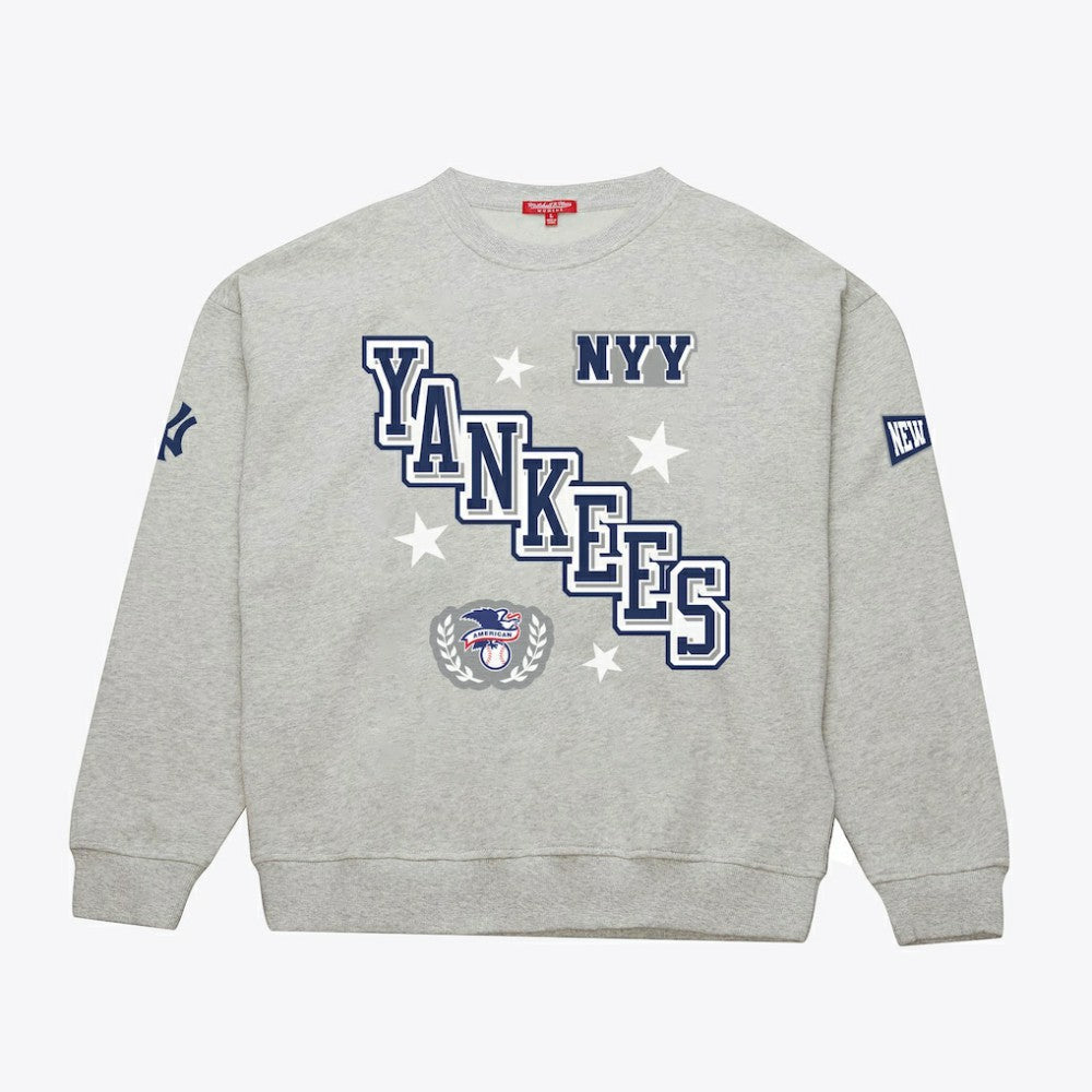 New York Yankees Mitchell & Ness Women's Pep Rally Sweatshirt - MLB