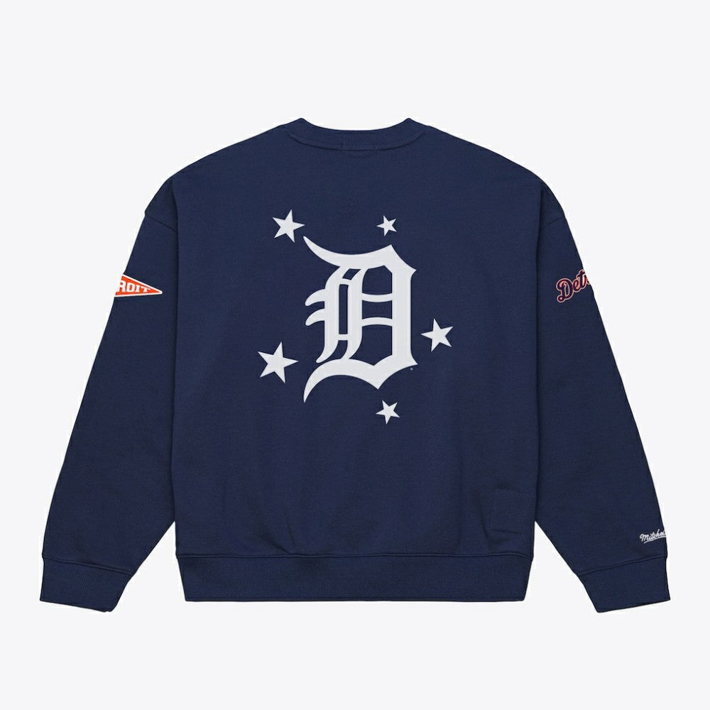 Detroit Tigers Mitchell & Ness Women's Pep Rally Sweatshirt - MLB