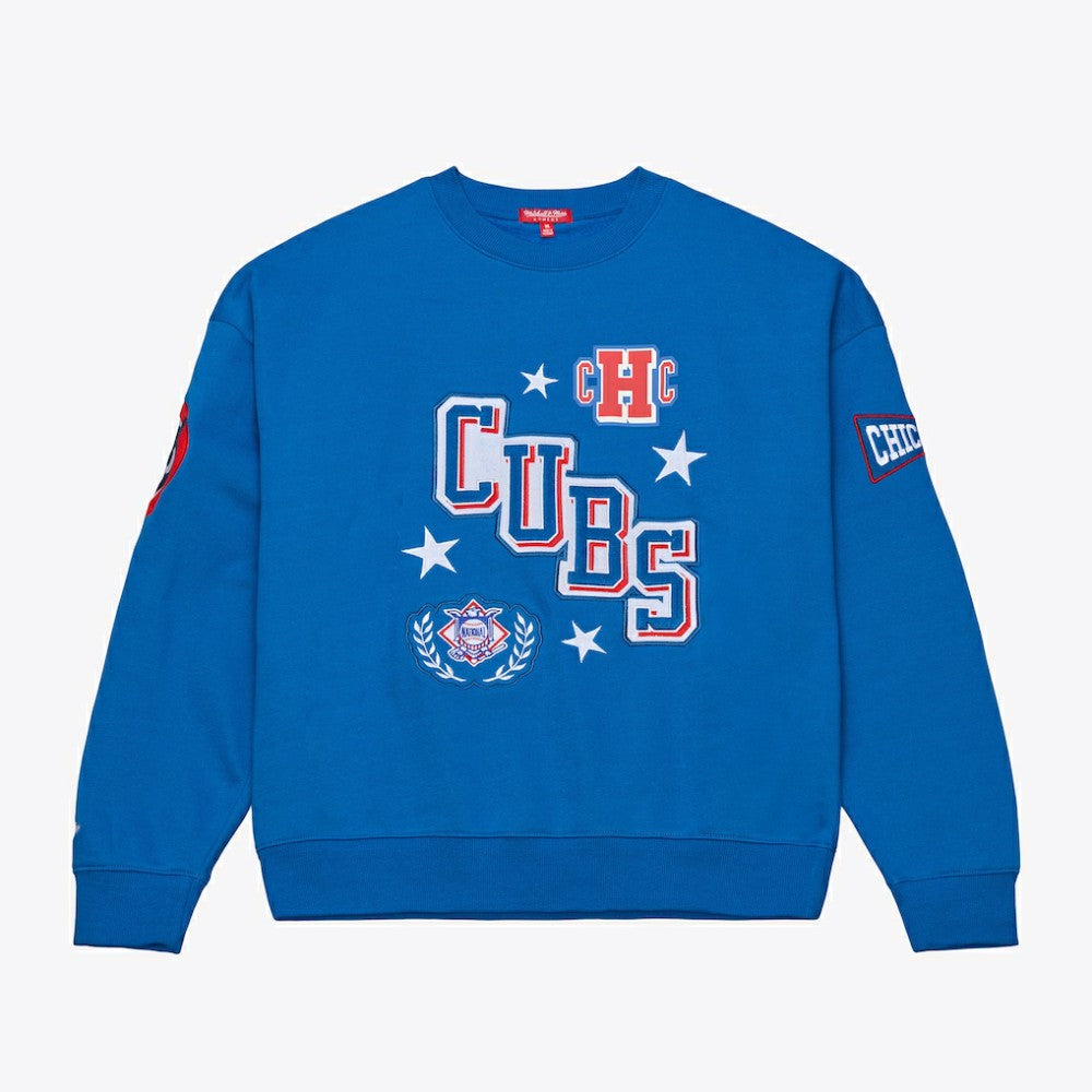 Chicago Cubs Mitchell & Ness Women's Pep Rally Sweatshirt - MLB