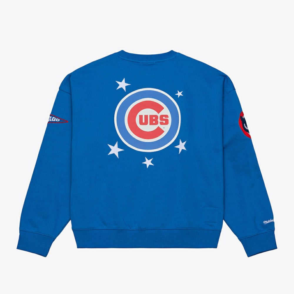 Chicago Cubs Mitchell & Ness Women's Pep Rally Sweatshirt - MLB