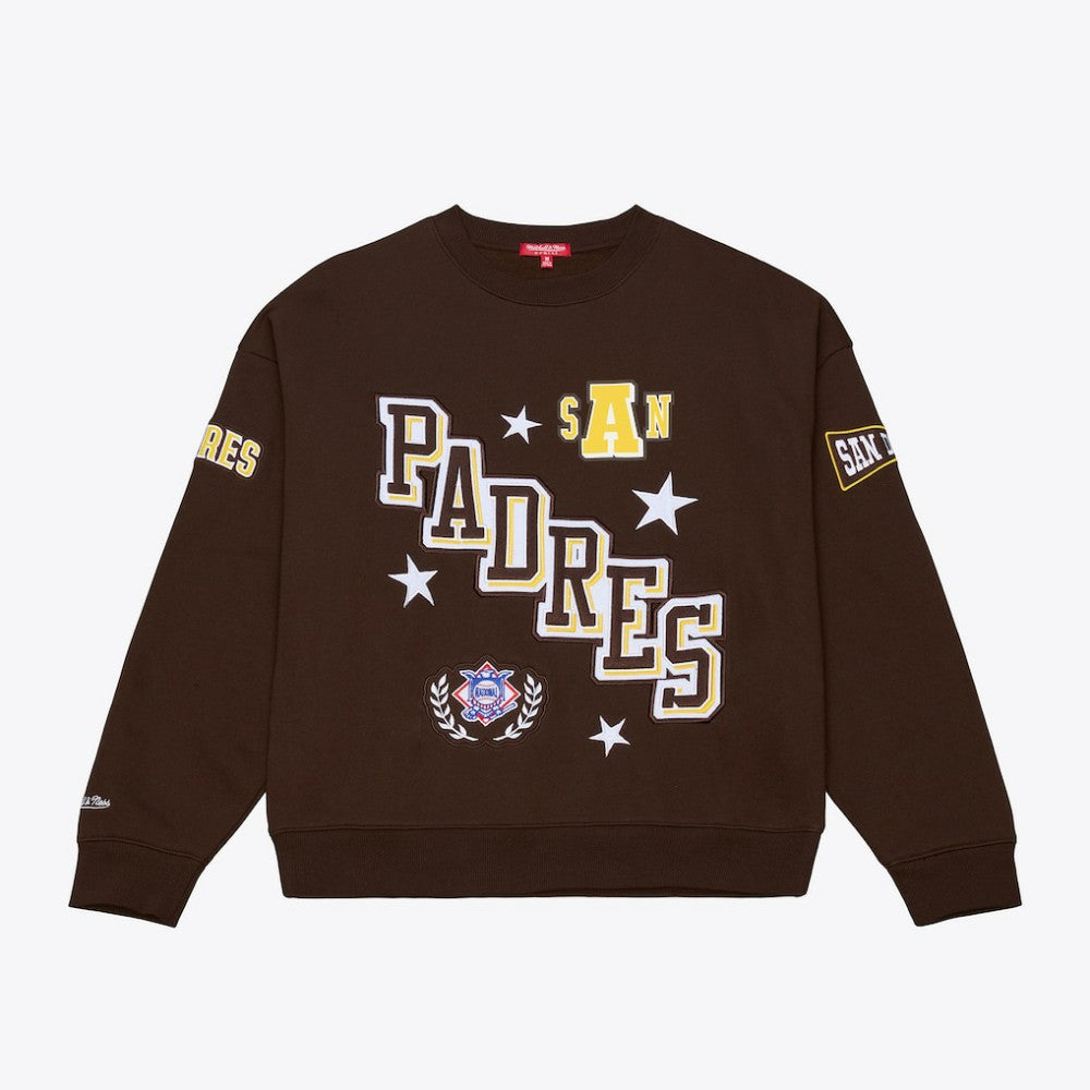 San Diego Padres Mitchell & Ness Women's Pep Rally Sweatshirt - MLB