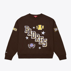 San Diego Padres Mitchell & Ness Women's Pep Rally Sweatshirt - MLB