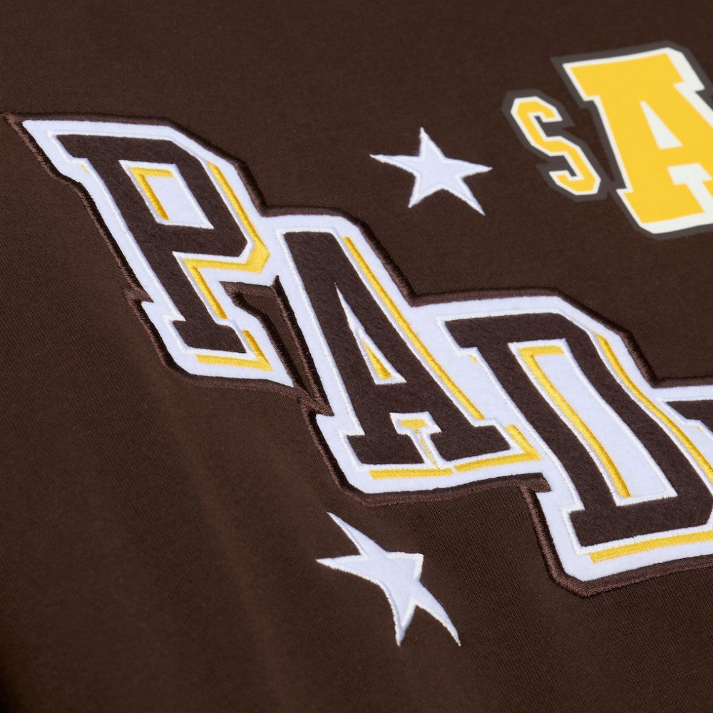 San Diego Padres Mitchell & Ness Women's Pep Rally Sweatshirt - MLB