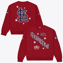 St. Louis Cardinals Mitchell & Ness Women's Pep Rally Sweatshirt - MLB