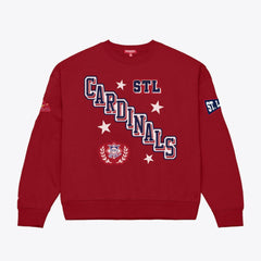 St. Louis Cardinals Mitchell & Ness Women's Pep Rally Sweatshirt - MLB
