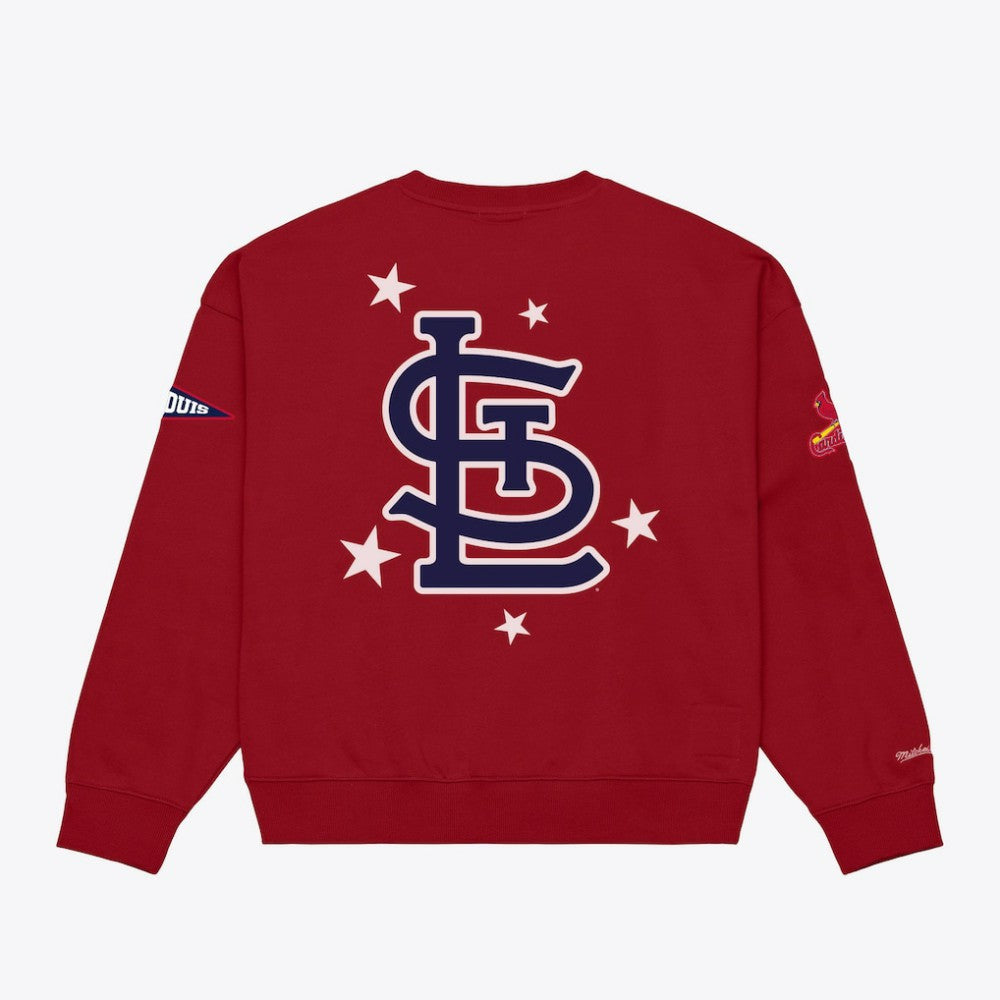 St. Louis Cardinals Mitchell & Ness Women's Pep Rally Sweatshirt - MLB