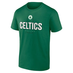 Boston Celtics Center Court Name & Number Custom T-Shirt Kelly Green - NBA