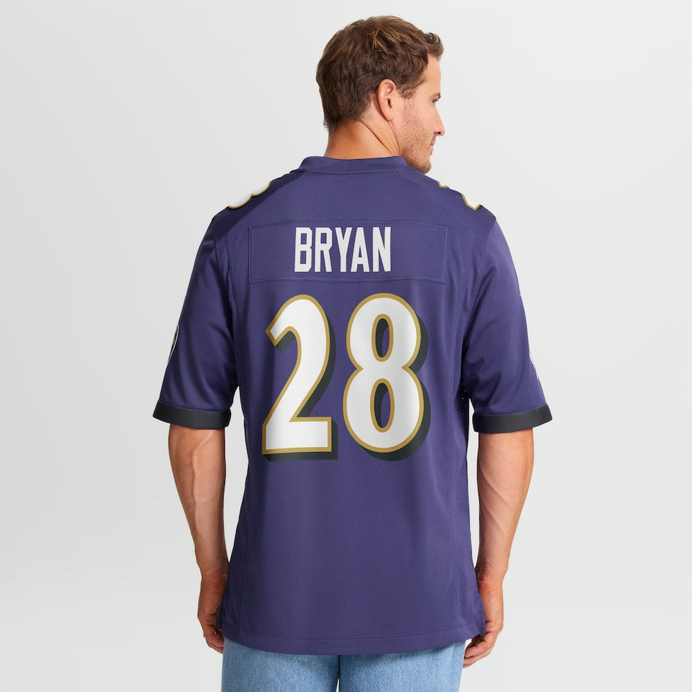 Taven Bryan Baltimore Ravens Team Game Jersey Purple | Nike for Sale