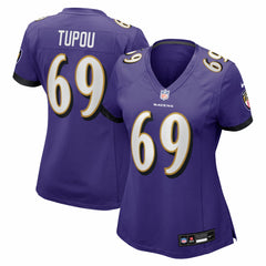 Josh Tupou Baltimore Ravens Women's Team Game Jersey Purple | Nike for Sale