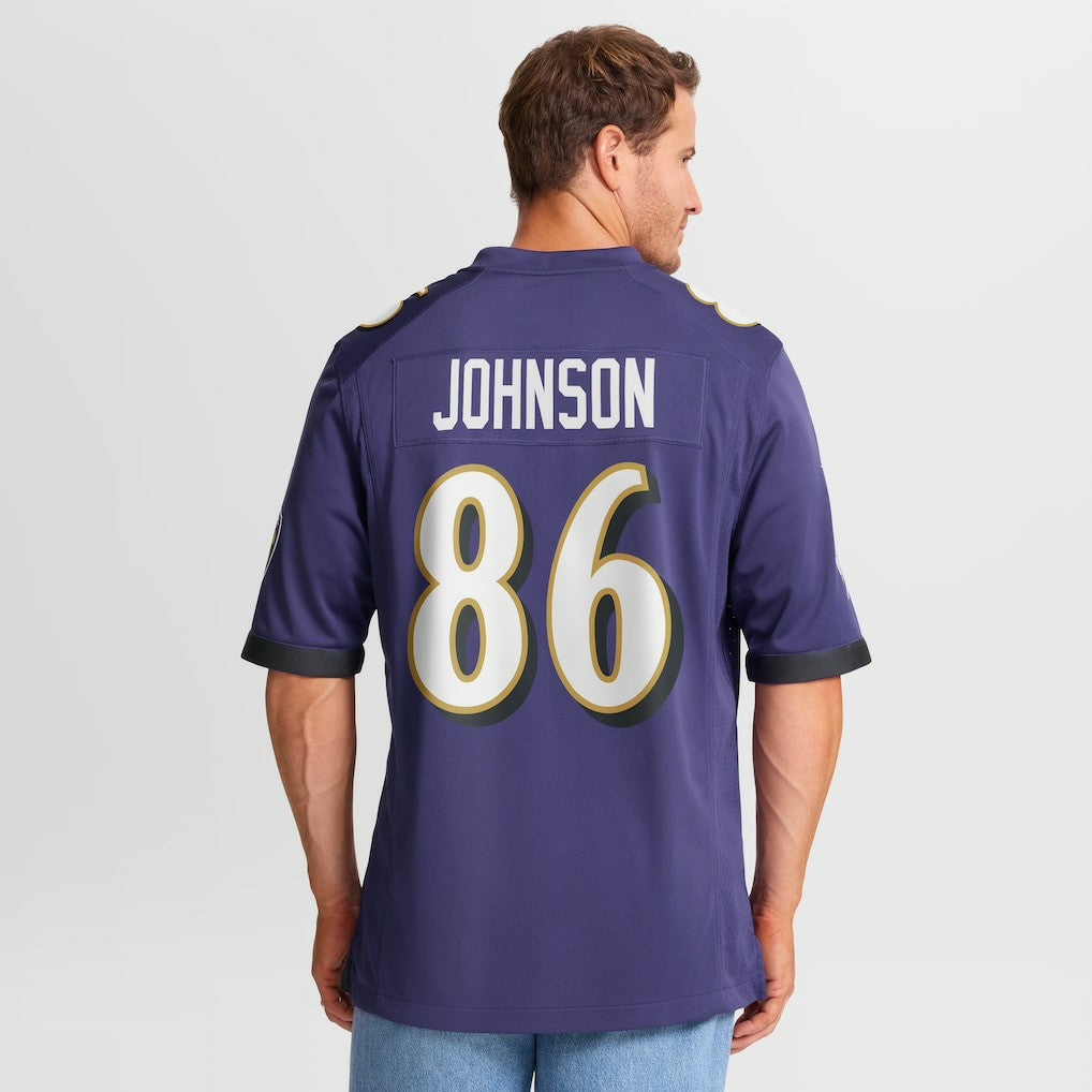 Cornelius Johnson Baltimore Ravens Team Game Jersey Purple | Nike for Sale