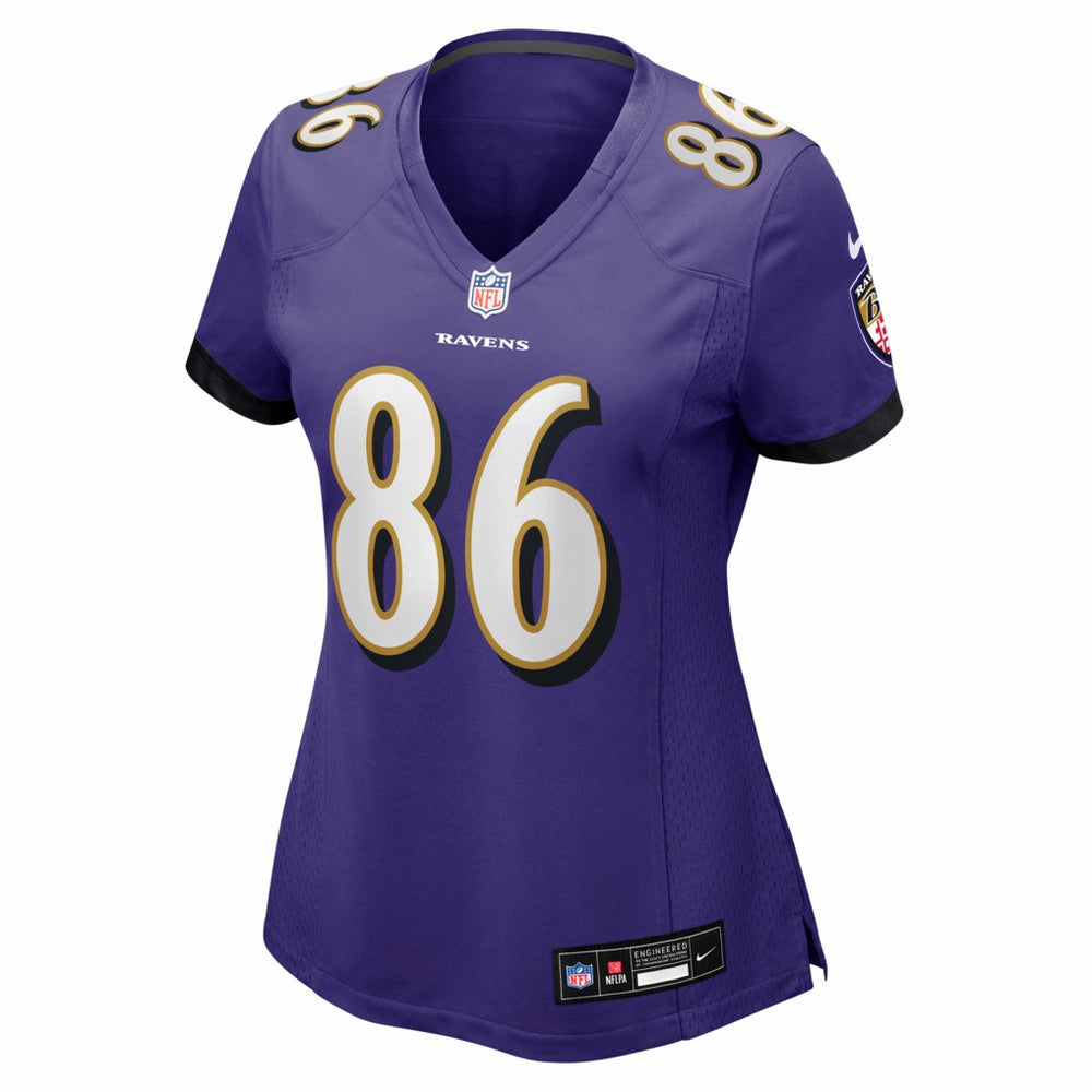 Cornelius Johnson Baltimore Ravens Women's Team Game Jersey Purple | Nike for Sale