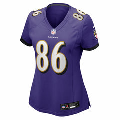 Cornelius Johnson Baltimore Ravens Women's Team Game Jersey Purple | Nike for Sale