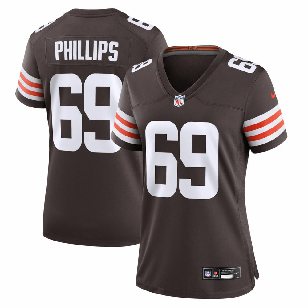 Tyre Phillips Cleveland Browns Women's Team Game Jersey Brown | Nike for Sale
