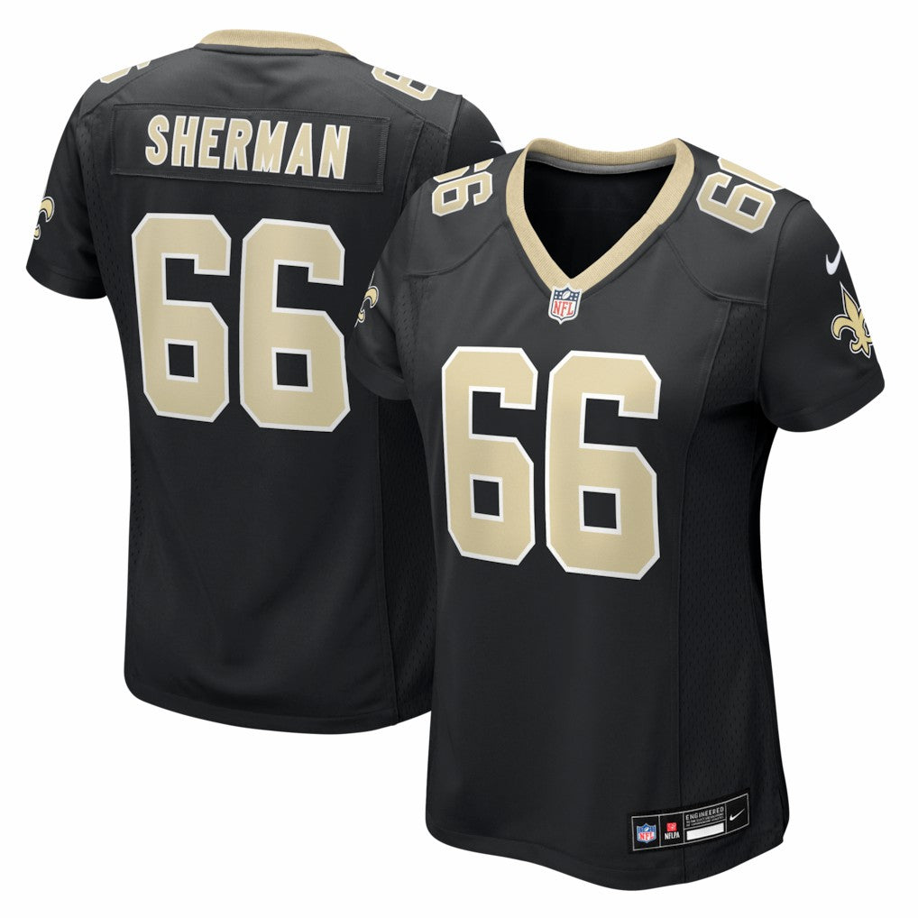 William Sherman New Orleans Saints Women's Team Game Jersey Black | Nike for Sale