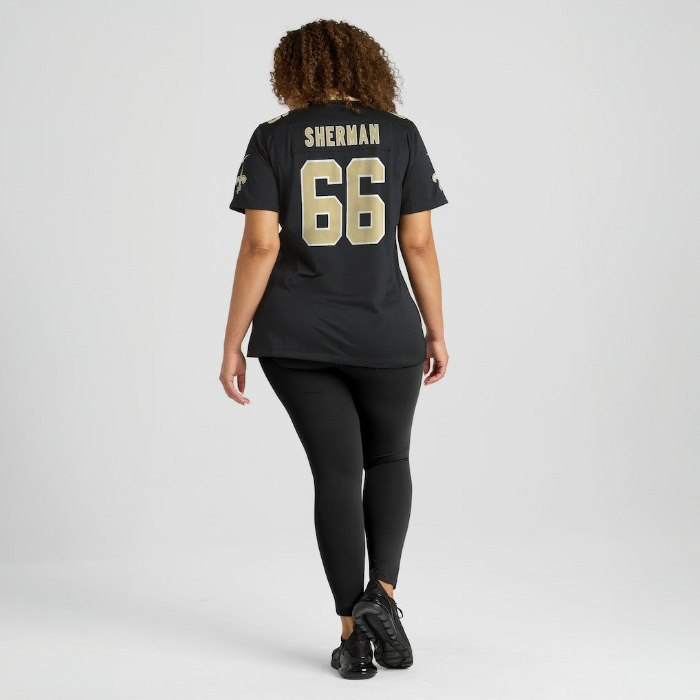 William Sherman New Orleans Saints Women's Team Game Jersey Black | Nike for Sale