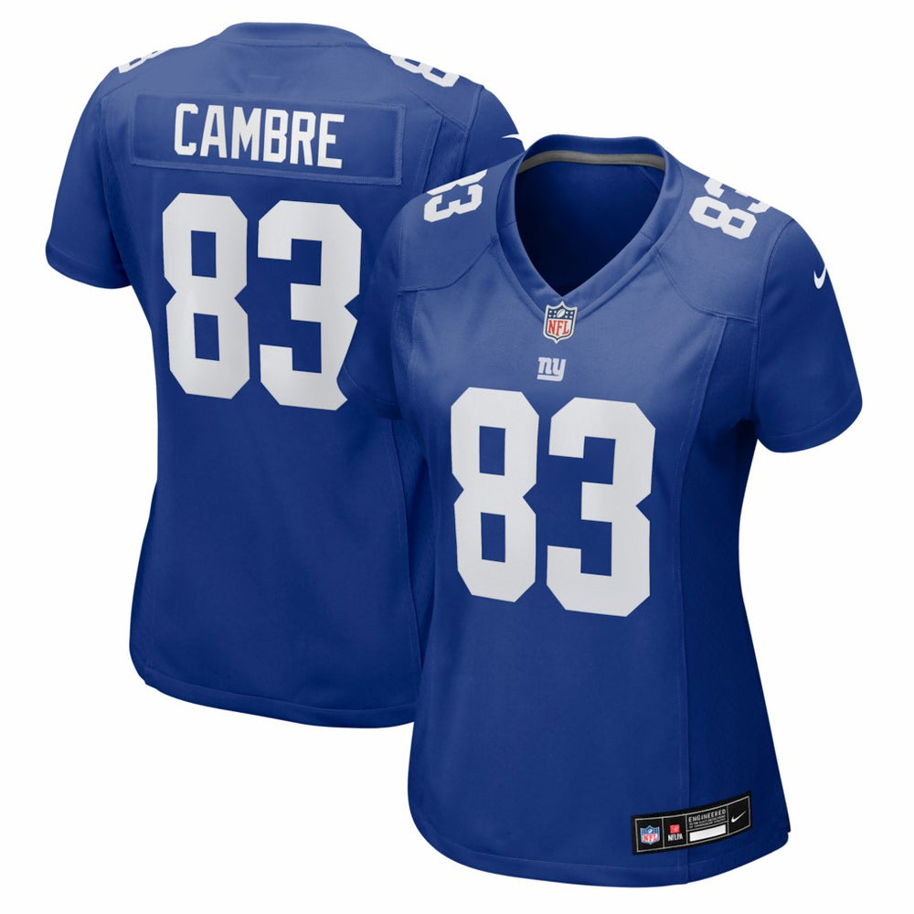 Dalen Cambre New York Giants Women's Team Game Jersey Royal | Nike for Sale